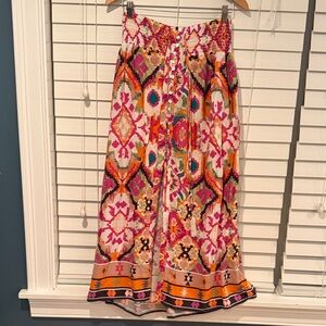 Christian Siriano Multicolor Geometric Skirt